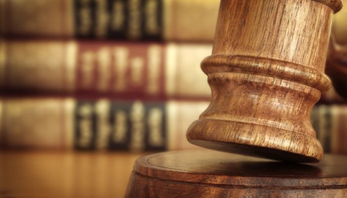 gavel and books